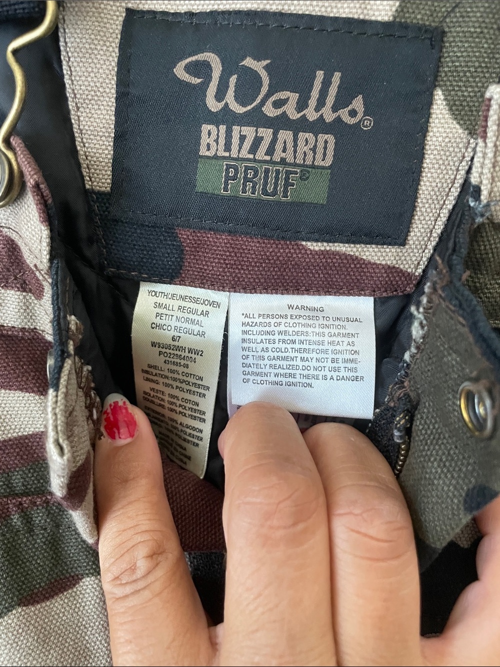 Walls Tough Wear Kids GROW Camouflage Insulated Bib Hunting CampOveralls - Picture 2 of 2